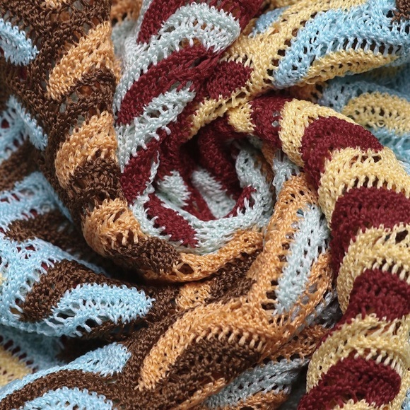 Multicolor Patterned Midi Dress - Picture 8 of 10